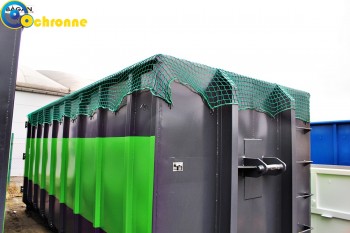  Sznurkowa zielona siatka na kontenery 